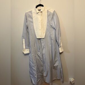 Loewe Blue and White Shirt Dress